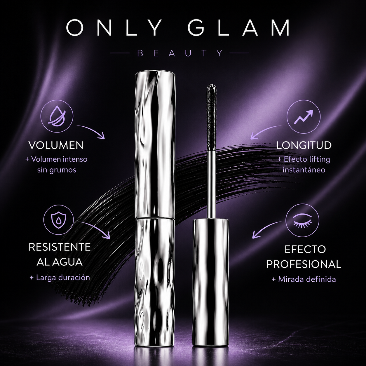 Máscara Metallic Éclat™ – Volumen intenso y efecto luminoso